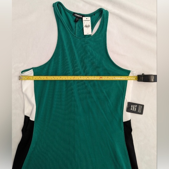 NWT Express Color Block Racerback Bodycon Dress - L - Picture 4 of 6